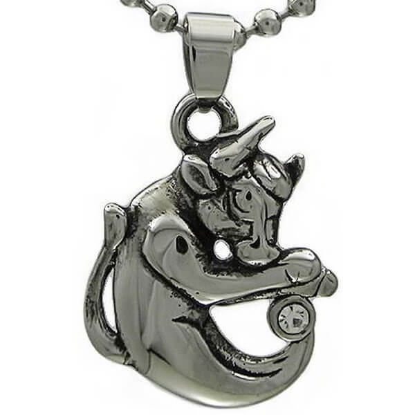 Kalung Taurus Sea zodiac fashion import steel titanium