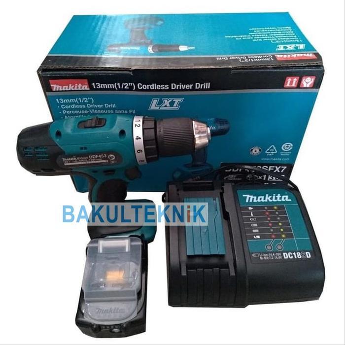bor batrei makita 13mm 18v DDF453SFX7 bor cordless makita 13mm Terbaik