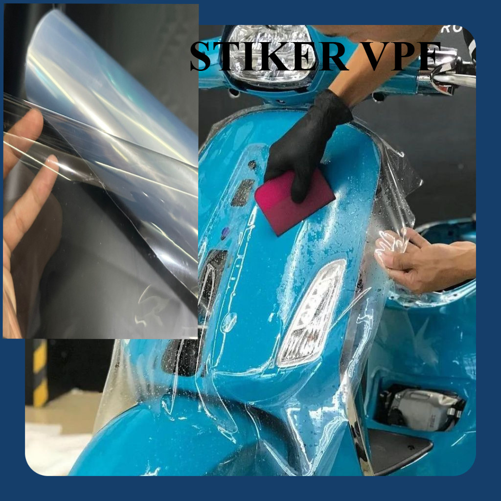 STIKER SKOTLET MOTOR VPF SUPER GLOSSY PELINDUNG BODY MOTOR SKOTLET TRANSPARAN VPF