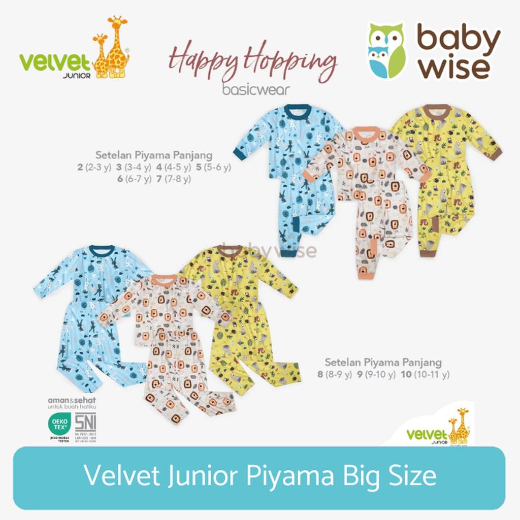 Velvet Junior Piyama Big Size Part 1 - Setelan Anak Piyama Anak