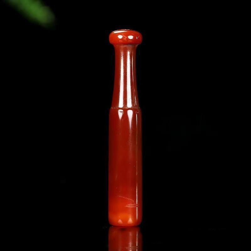 Pemegang Rokok Agate Chalcedony Alami Pemegang Rokok yang Dapat Dicuci Pipa Tas Tembakau Kering Bata