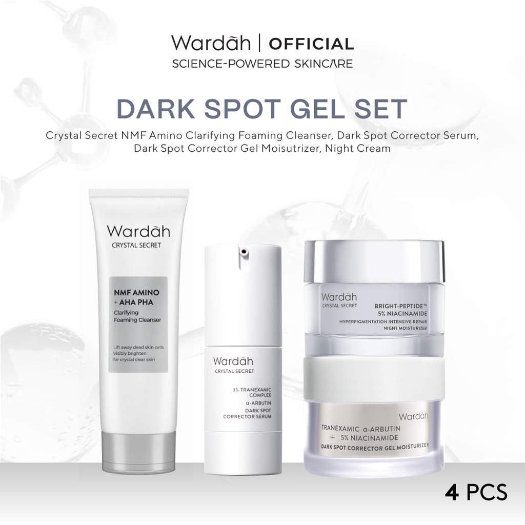[PRE-ORDER ONLY] WARDAH Paket Essential - Serum + Moisturizer + Cleanser - Dark Spot Gel - Skincare