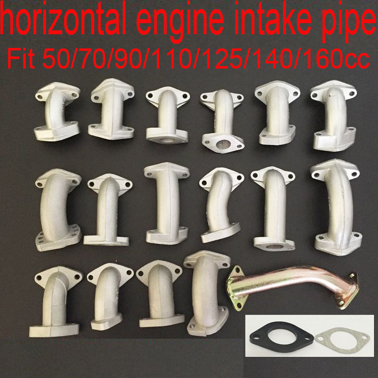 motorcycle 50cc 70cc 90cc 110cc 125cc 150cc 160cc horizontal engine intake pipe manifold sunl falcon