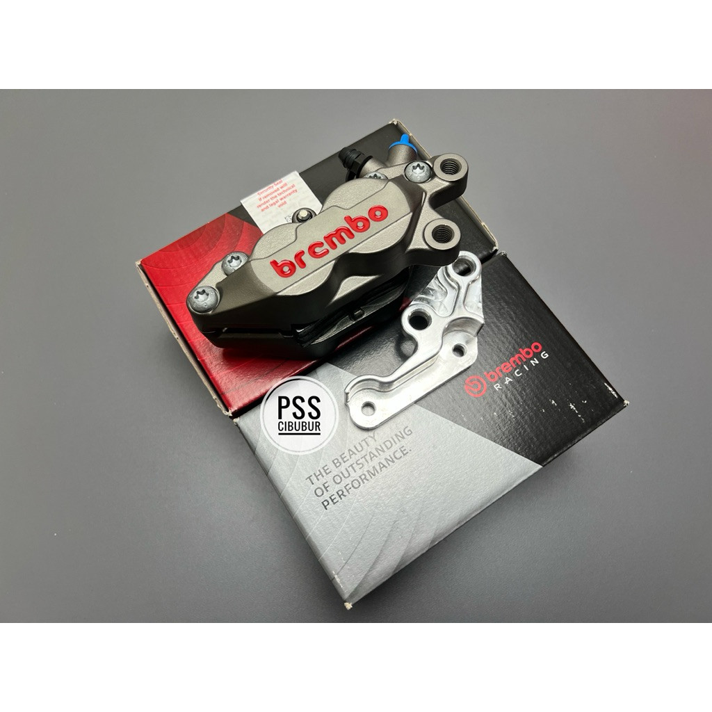 KALIPER BREMBO 4 PISTON  NINJA RR NINJA R NINJA SS PLUS BREKET 4P AXIAL 1 PIN BREMBO ITALY ORIGINAL