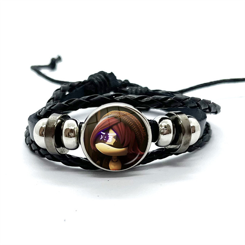 Murder Drone Uzi x N Creative Cartoon V Fan Art Bracelets Art Multilayer Braided Bracelets Bangles H