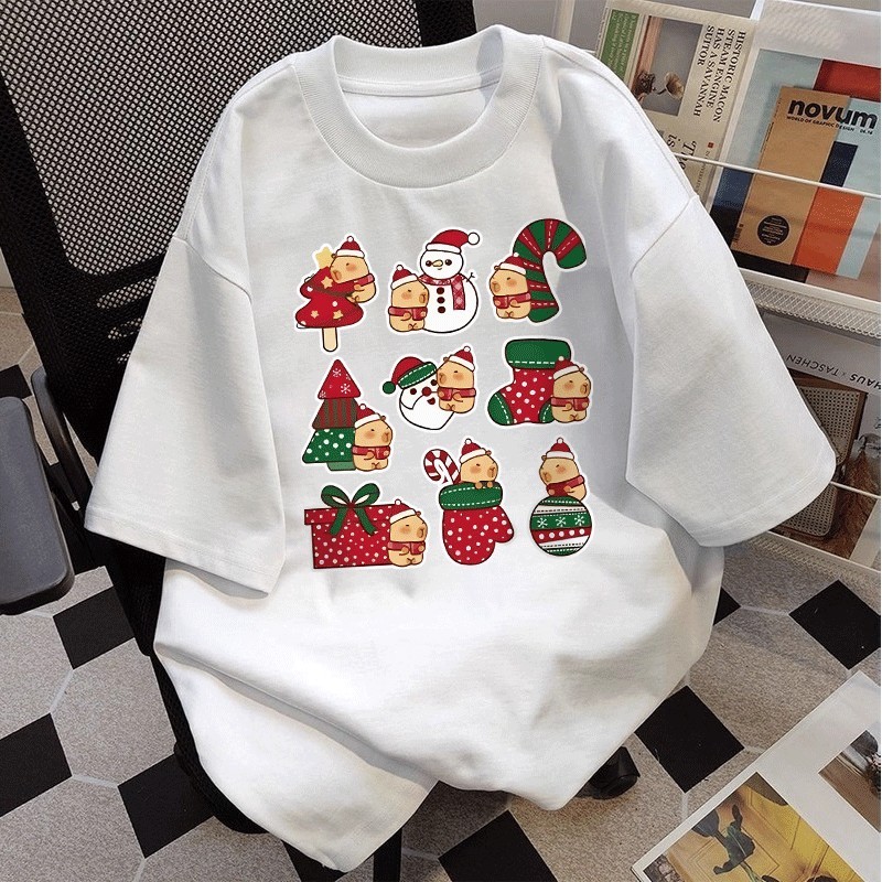 COD Misteri  kaos oversize merah couple keluarga natal korean style terbaru 2026 unisex