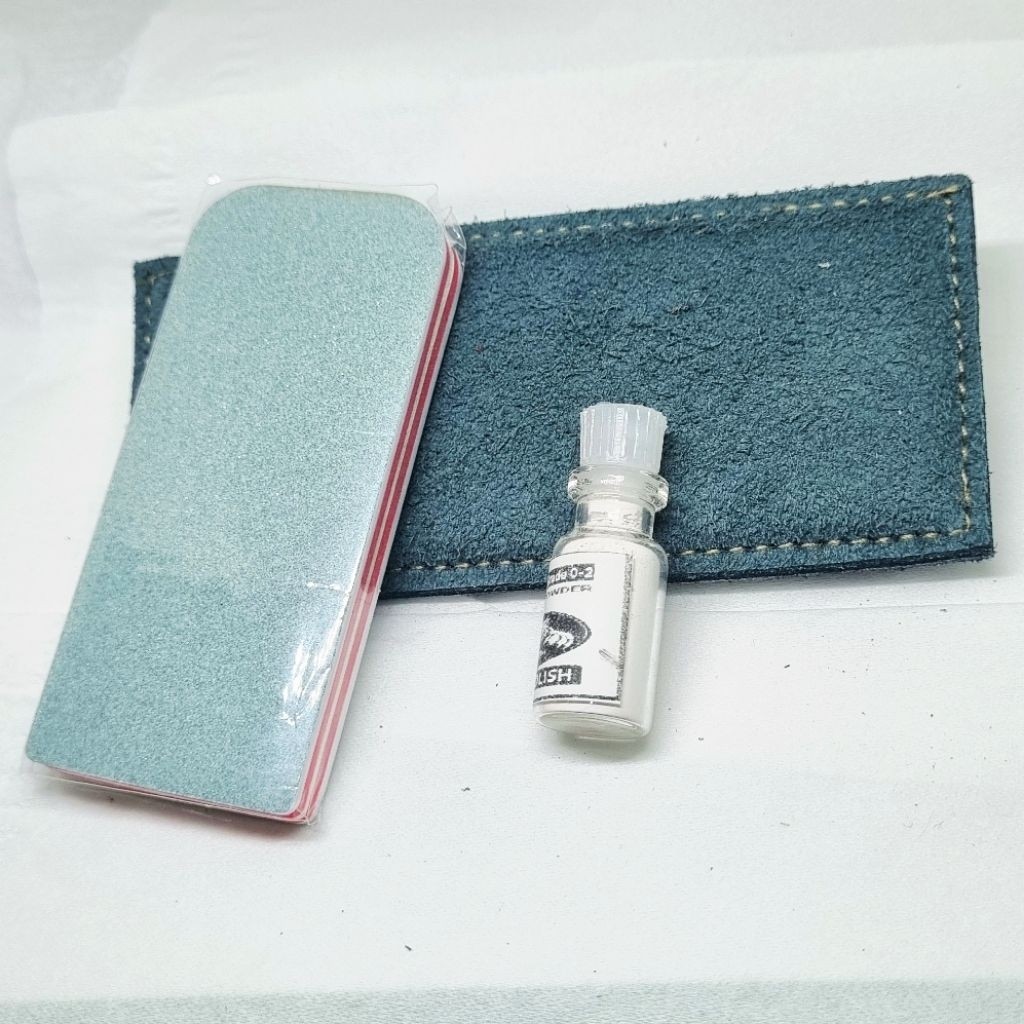 Paket pengkilap batu akik spartax polos dan kain poles kulit murah serbuk intan minimarket akik