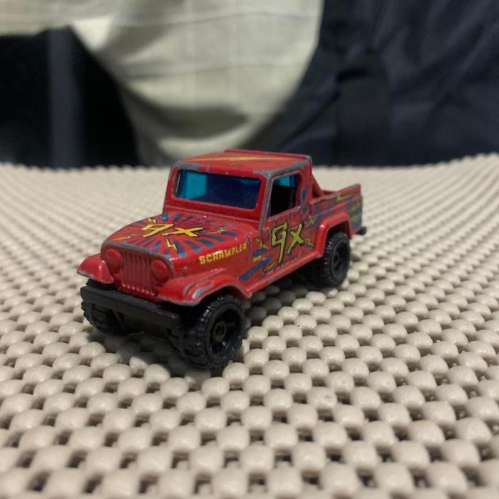 Hotwheels Jeep Scrambler merah diecast loose junk bukan realtoy BDS99