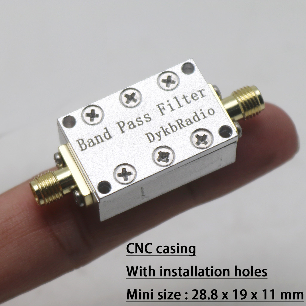 CNC Shell Bandpass Filter BPF 433M 868M 915M 1090M 2.4G 5.8G 1dB Bandwidth Rao RF signal drone LORA 