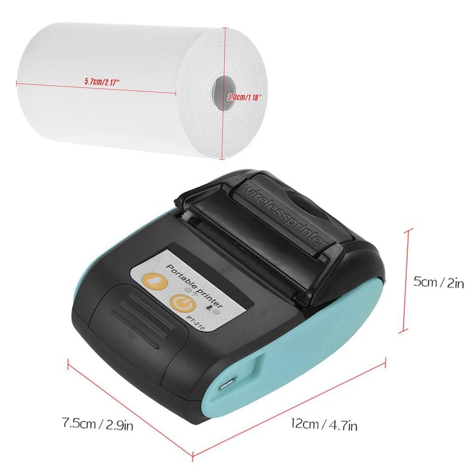 Portable Receipt printer Portable Thermal Printer  Mini Thermal Printer for Android for IOS mini the