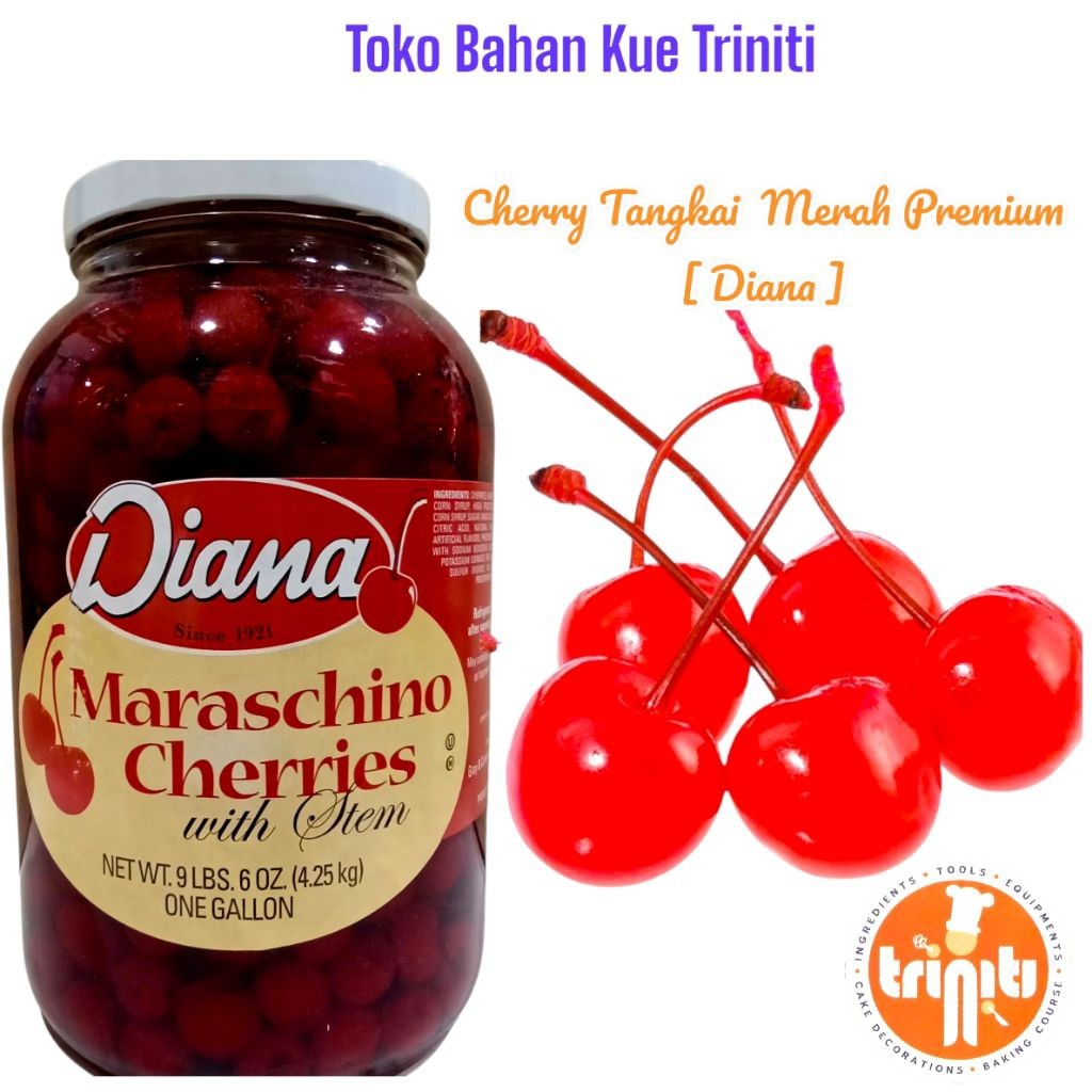Cherry Merah Tangkai 1 Toples 4,5Kg
