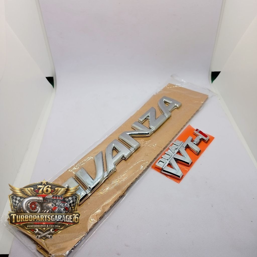 Emblem Logo Tulisan Avanza & Dual Vvti Original