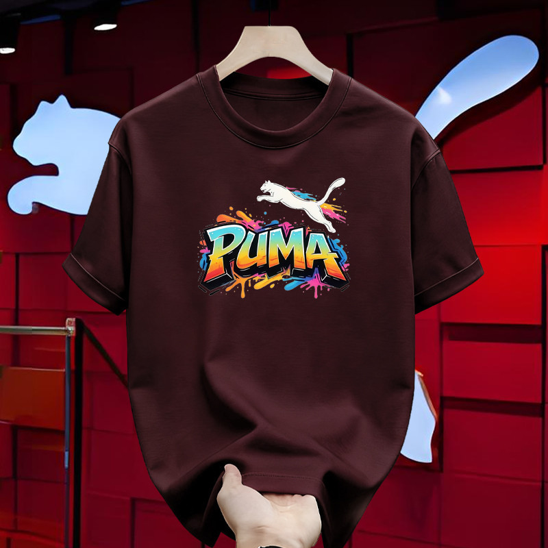 T-shirt PUMA Pria Original Sport Style Kaos Casual Harian Trendy