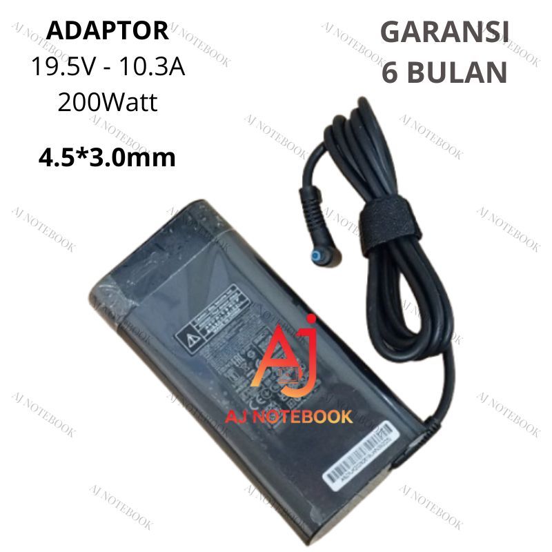 Adaptor Charger HP Pavilion Gaming 17 16 15 - 19.5V-10.3A 200W OVAL -AJNB