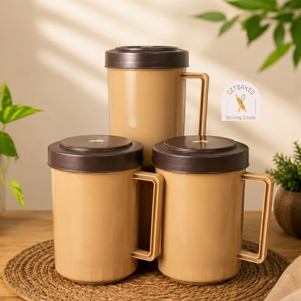 MUG GELAS TUTUP CHOCO /Gelas Plastik Jumbo Mug+Tutup / Cangkir Plastik gagang tutup/ MUG SINCHAN CAP