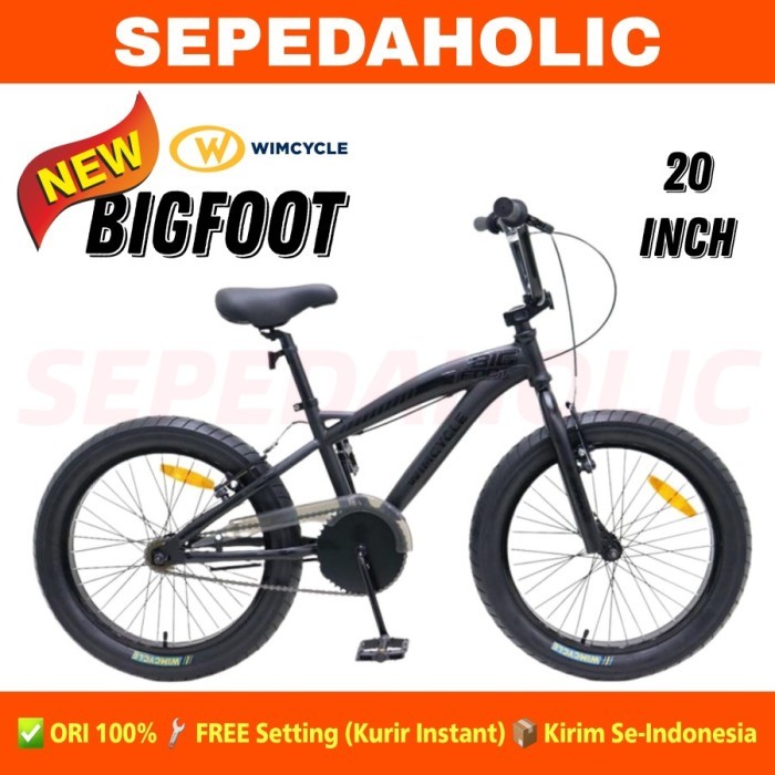 SEPEDA BMX 20 INCH WIMCYCLE BIG FOOT BIGFOOT BAN JUMBO 3.0