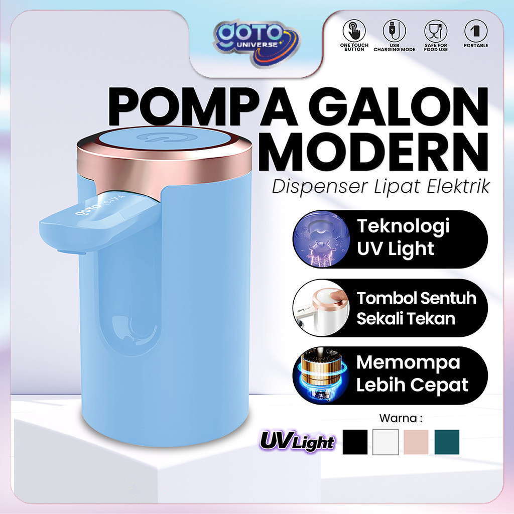 Goto Civa Pompa Galon Lipat Dispenser Air Minum Elektrik USB Charge