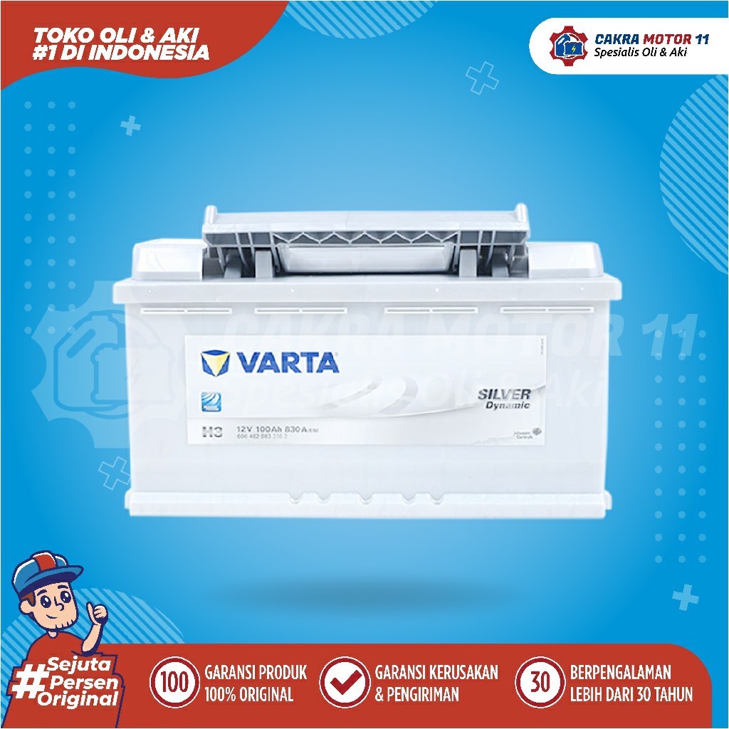 Varta Silver Dynamic AGM 80Ah - Aki Mobil Berkinerja Tinggi