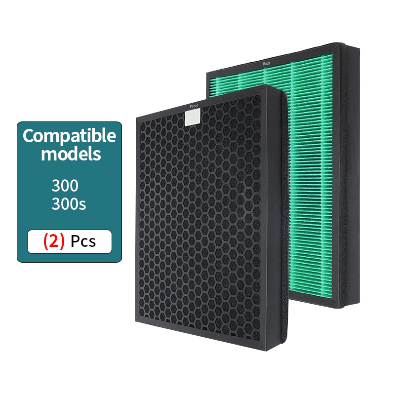 Replacement True H13 HEPA Filter Set Compatible with Coway Airmega 300 300S Air Purifier,Part Number