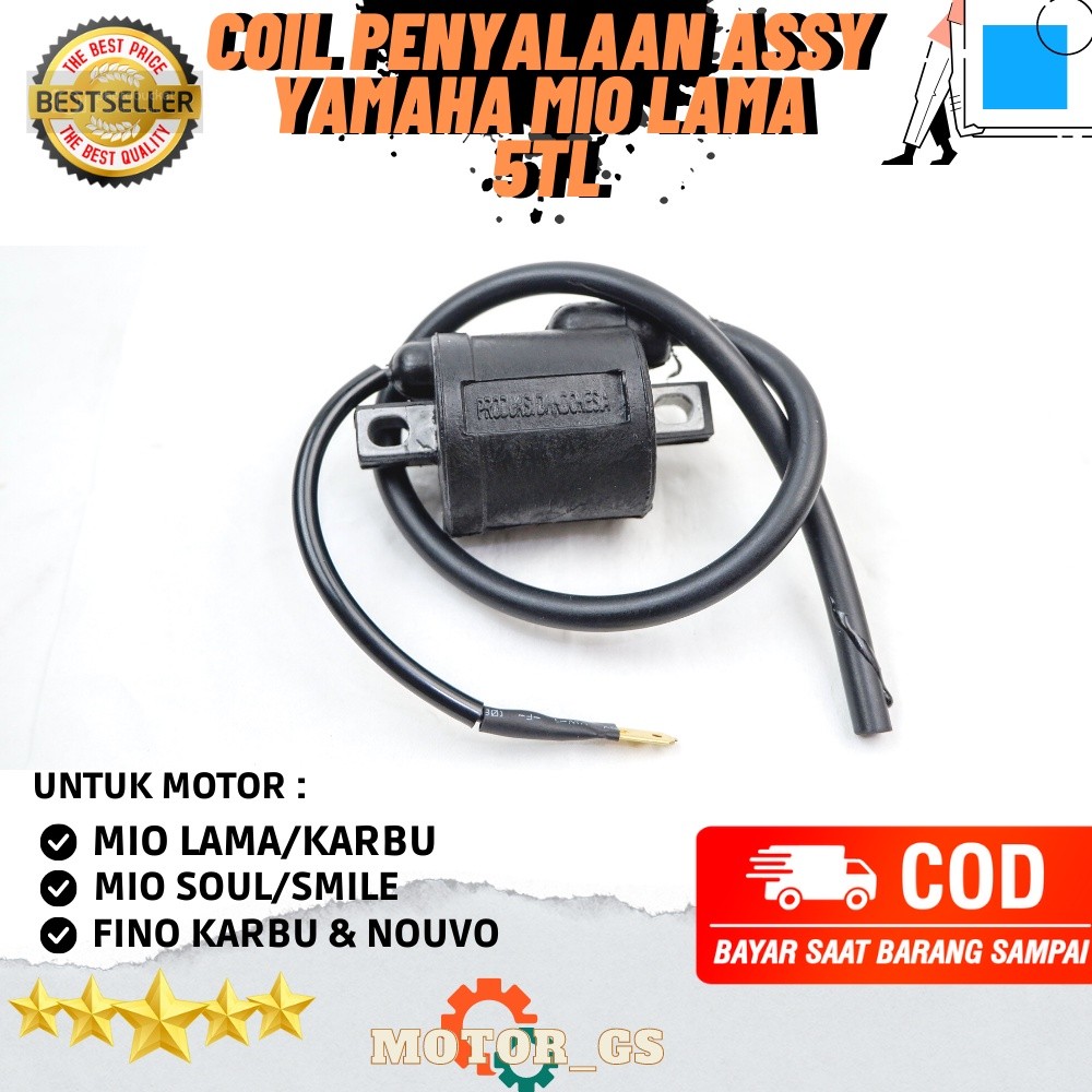 ori Koil Coil Kuil Penyalaan Assy Yamaha Mio LAMA, Mio Sporty, Mio Smile, Mio Soul, Fino Karbu 5TL o