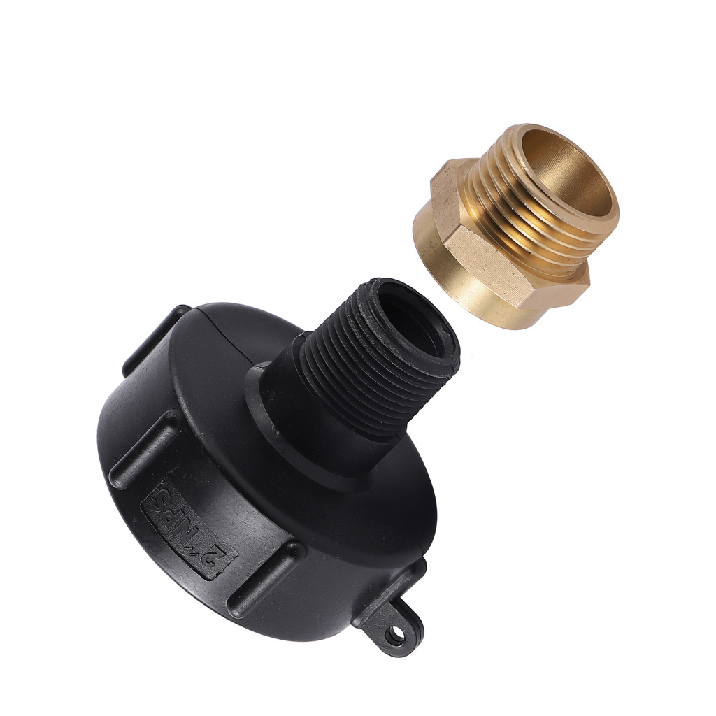 2" NPS 60mm Fine Thread IBC Tank Connector 3/4" Thread BSP GHT Brass Conversion Adapter Garden Irrig