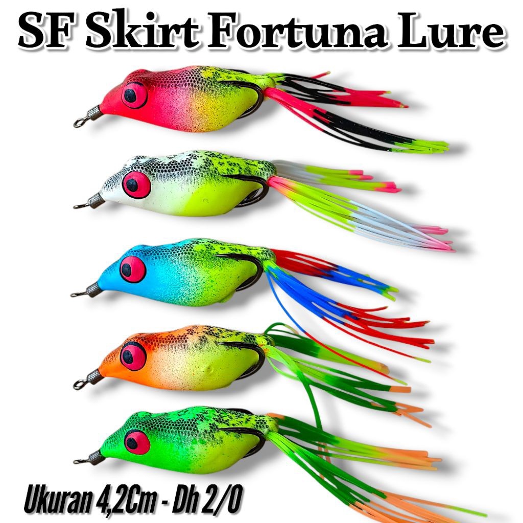 SOFT FROG SKIRT 4,2CM FORTUNA LURE. UMPAN CASTING GABUS