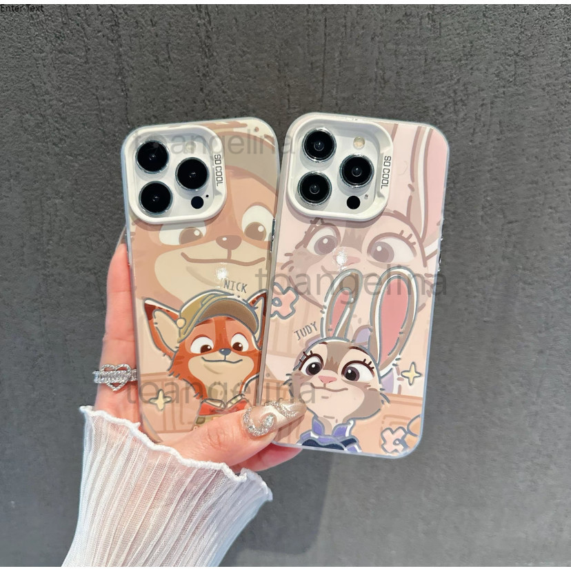 Casing HP Zootopia Nick Judy Couple iPhone 12 6s 7Plus 8 XS XS 15 X 14 SE2 11 13 Max SE3 Plus XR Plu