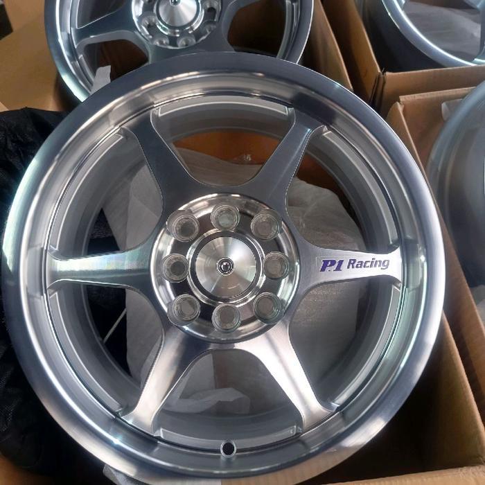 4 Velg baru R15 P1 Lebar 6,5 ET 42 baru full polish  import ( isi 4 velg ) calya sigra agya alya vio