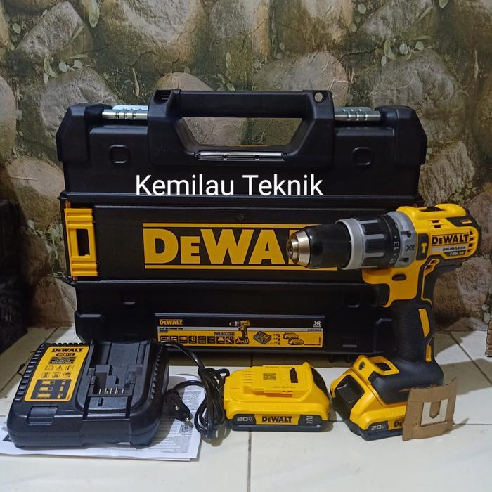 MESIN BOR BATERAI DEWALT DCD796D2 CORDLESS HAMMER DRILL 18V DCD 796 D2