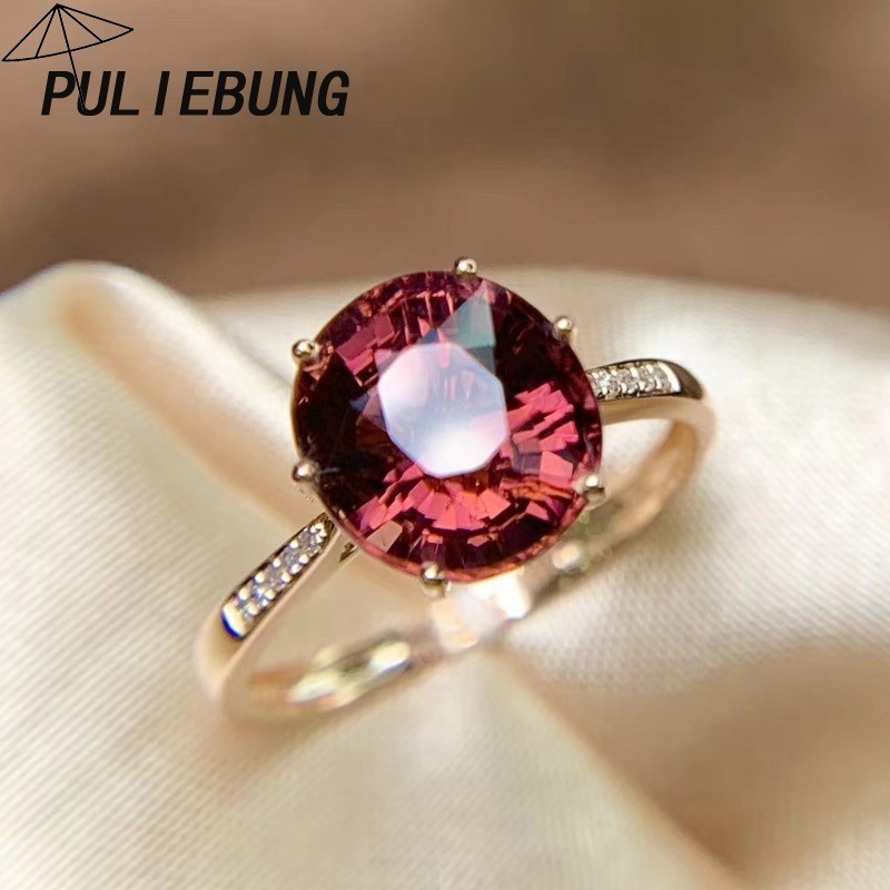 Cincin Terbuka Batu Permata Oval Mewah Elegan untuk Wanita