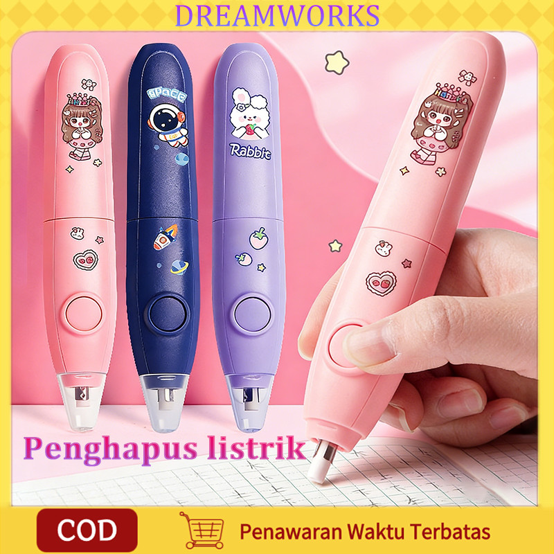 TERLARIS Penghapus Pensil Elektrik /Penghapus Getar / Penghapus Pensil Otomatis /Penghapus Pensil /