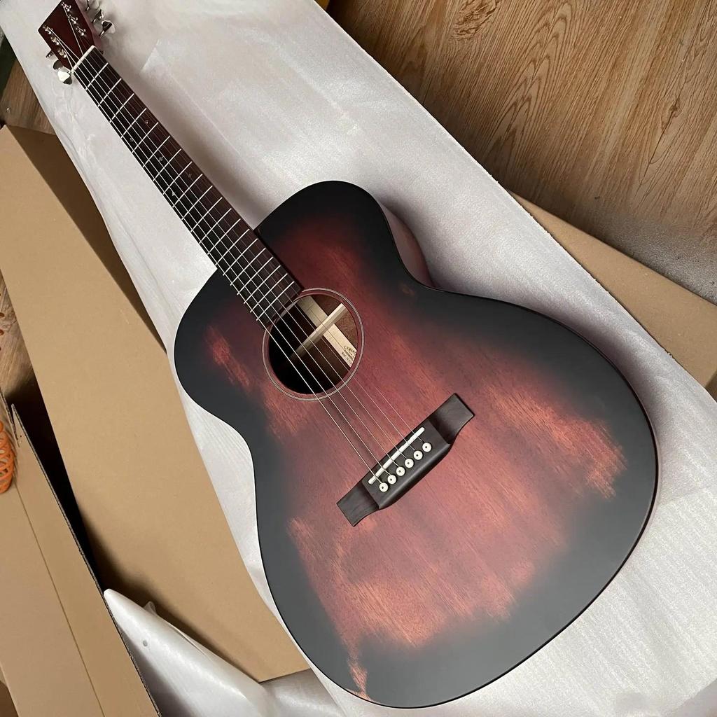 New 41# D45 Modei Acoustic Guitar All Burning  Wood Bone Nut/Saddle Abalone Inlay In Natural J200