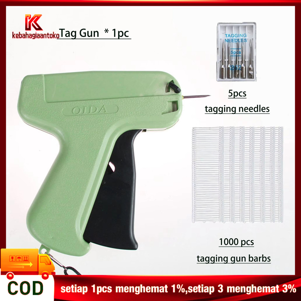 PAKET TERMURAH TAG GUN JOYKO + ISI 1000pcs LABEL BAJU TAG PIN 35M Alat Tembak Pasang Label / Hangtag
