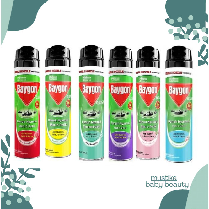 Baygon Aerosol 600 ml Obat Nyamuk Baygon Spray Anti Nyamuk & Serangga