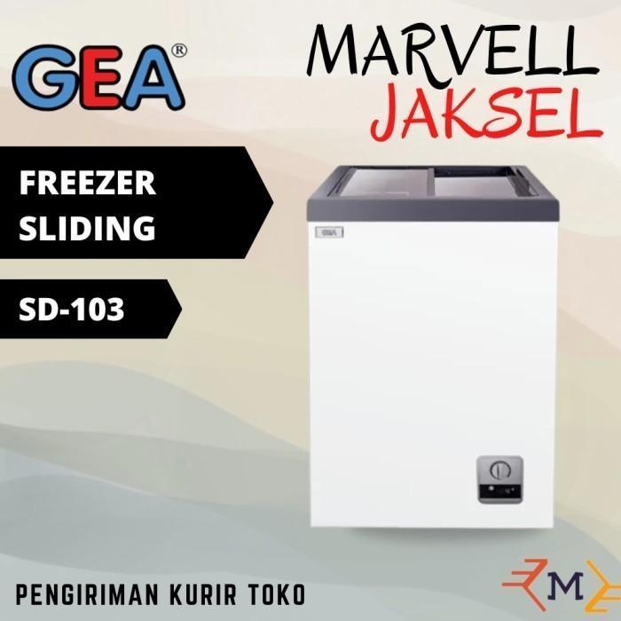 FREEZER ES KRIM GEA SD-103 KULKAS ES KRIM KACA GESER ORIGINAL