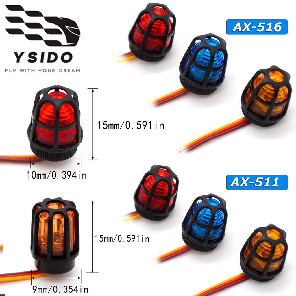 RC Multi-function Flashing Rotating LED Light Bar Alarming Lamp for 1/14 Tamiya Tractor Police 1/10 