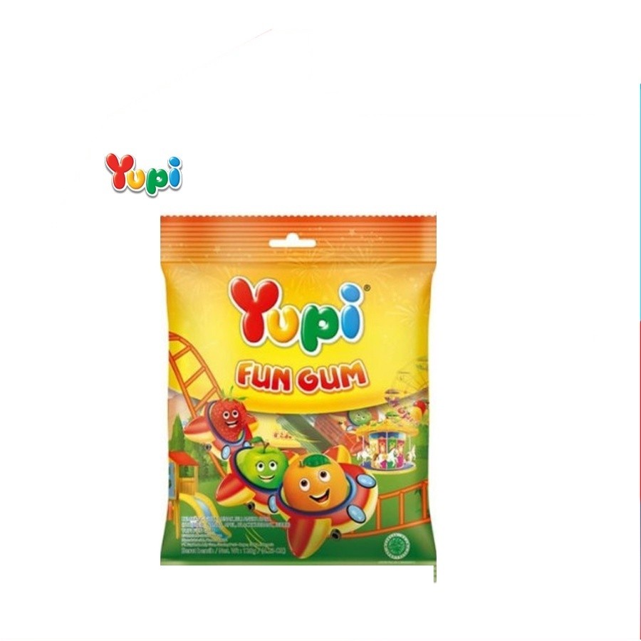 [UniGrosir] Yupi Fun Gum Jelly Candy 120 gr Permen Jeli Lunak