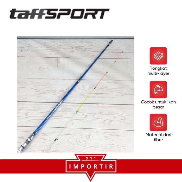 TAFFSPORT Spartacus 180 Joran Pancing Spinning Carbon 2 Segments 1.8M