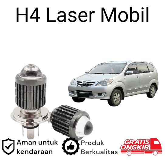 2pcs Lampu Utama LED H4 Laser Putih Mobil Toyota kijang Innova 2004 2015 Koko