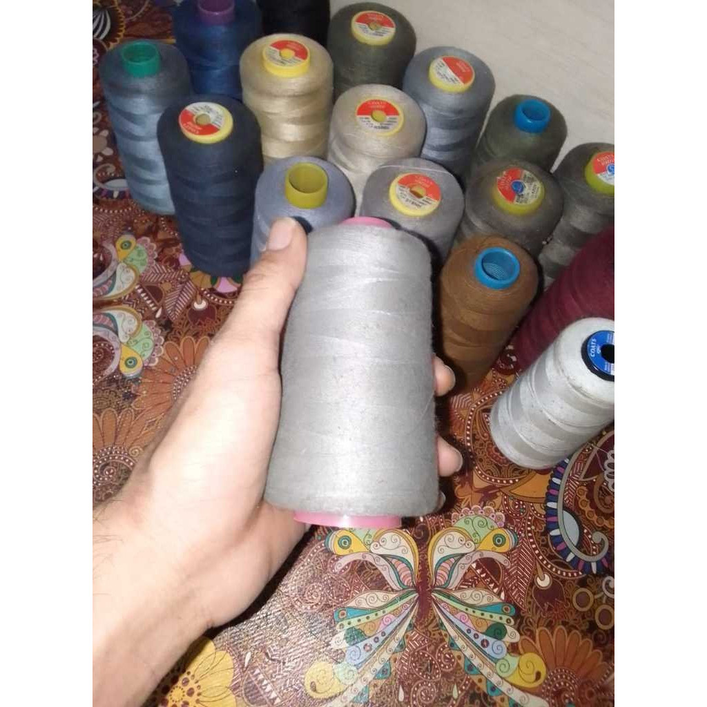 Benang jahit karung  20/3 dan 20/2 kiloan Untuk celana jahit karung sulam tangan BHENng besar kasar 