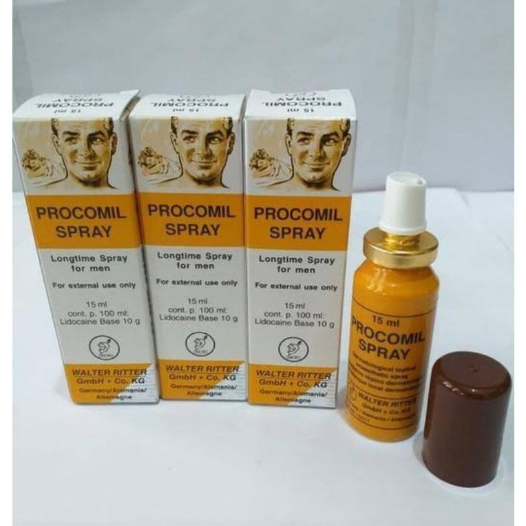 Ready Procomil Spray Original 100% Lidocaine 15ml Germany