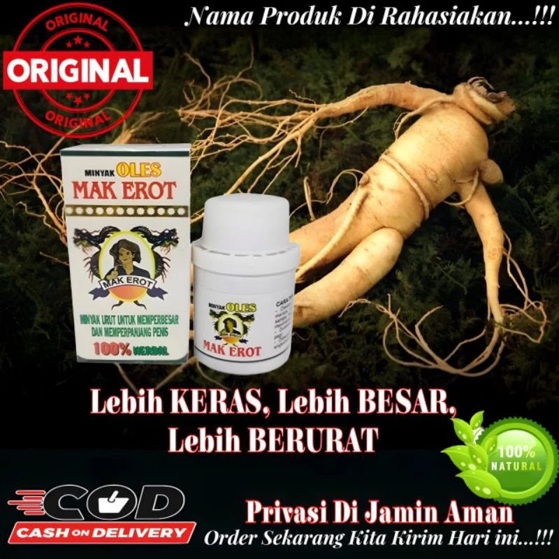 Minyak Oles Mak Erot Minyak Herbal Pembesar Vital Pria Permanen 50ml Privasi Aman