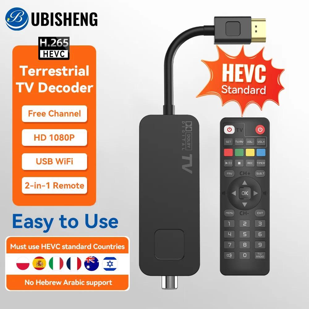 UBISHENG U3mini DVB T2 DVB C gital TV Decoder HD Free TV Channels 7Days EPG TV Tuner for Spain Franc
