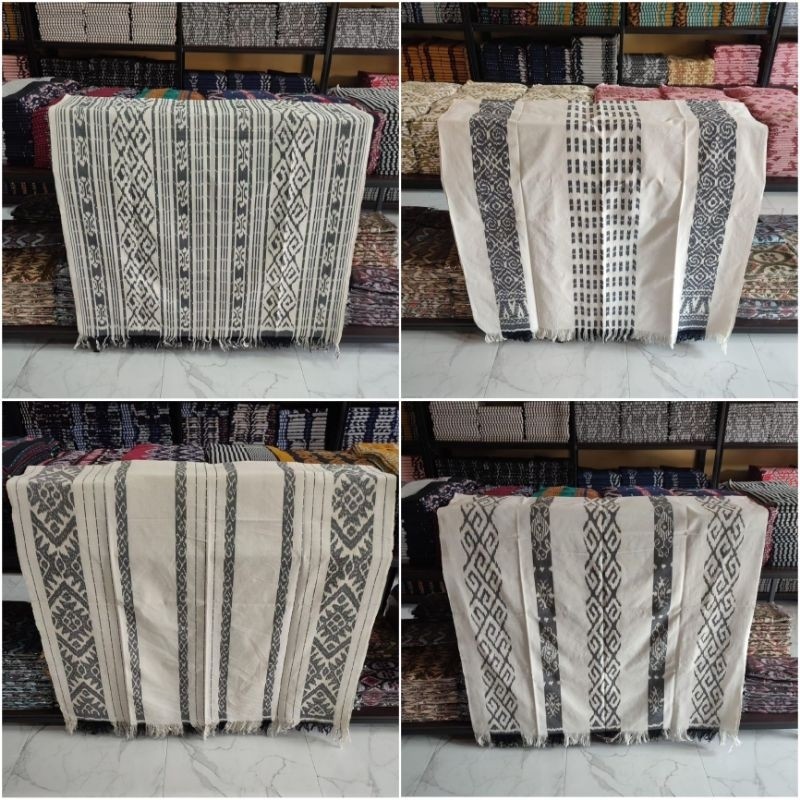 Kain Tenun Putih Asli Katun Halus 2x1.2 Meter
