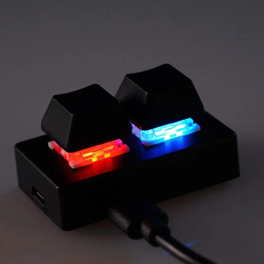 Custom Mini Keyboard 2 Keys OSU Gaming Keyboard Red Swites Rgb One Handed Meanical Gaming Keyboard F