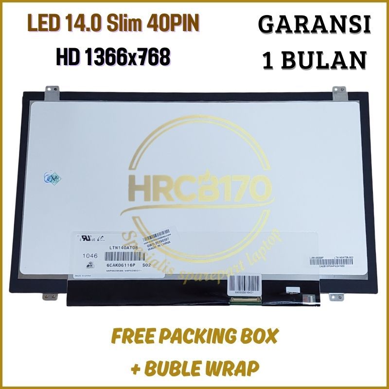 LED LCD For Laptop ACER 14.0 inch Slim 40PIN HD ( 1366X768 ) -HRCB