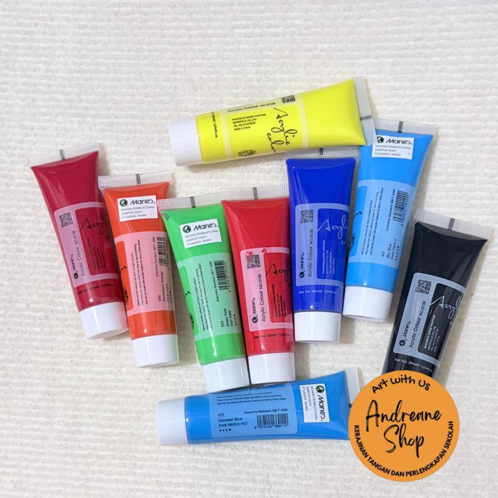 Marie's Acrylic Colour Tube 30 ml 813B – Cat Akrilik Serbaguna untuk Karya Seni Penuh Warna