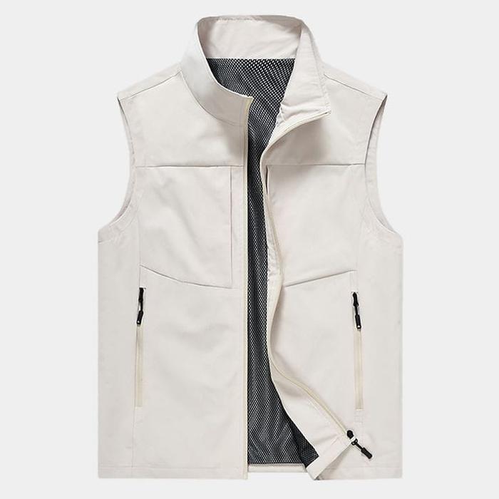 Rompi Outdoor Pria dan Wanita Terbaru /Rompi Vest Anti Air dan Anti Angin Size M L XL XXL XXXL Hitam