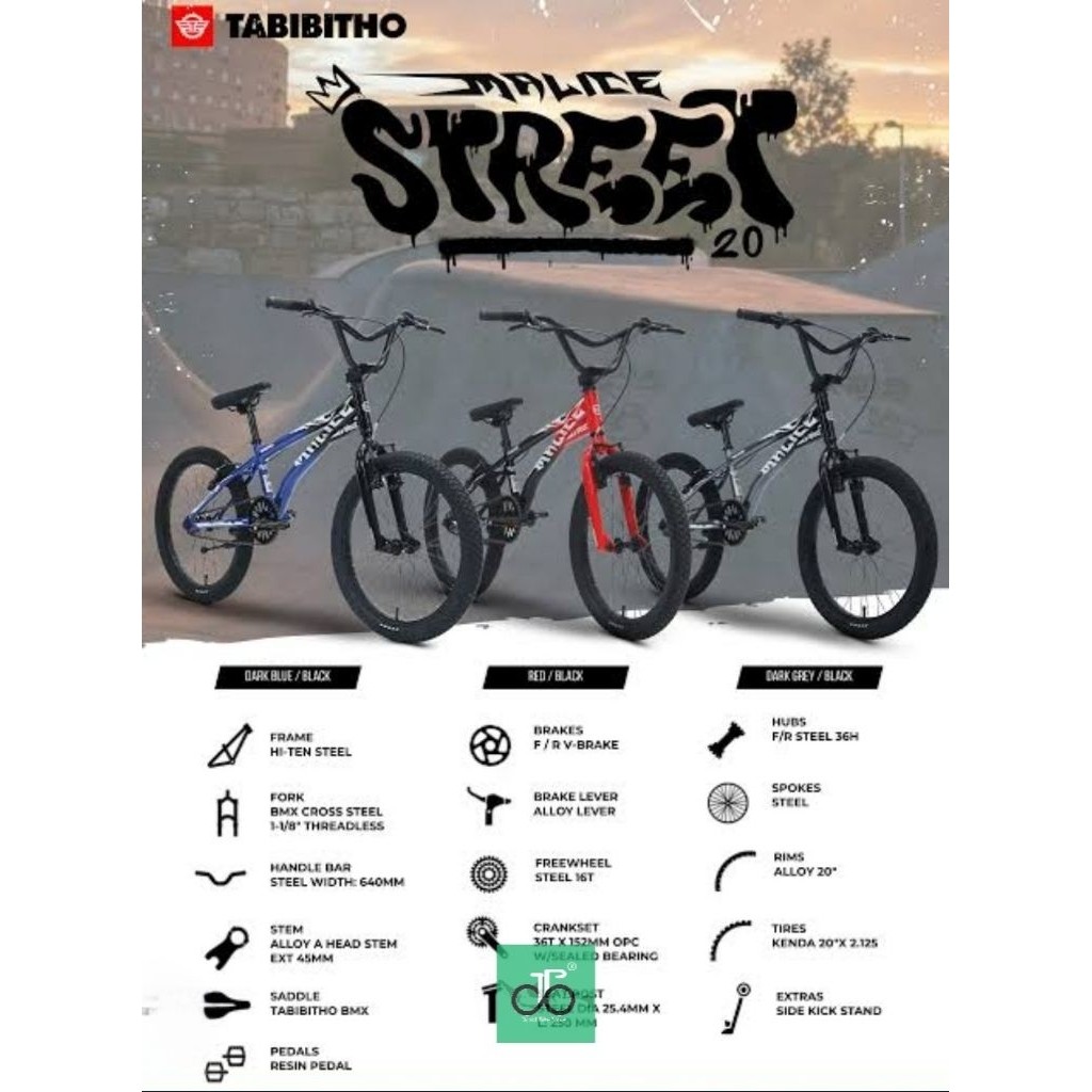 Sepeda BMX 20" Tabibitho Malice Street