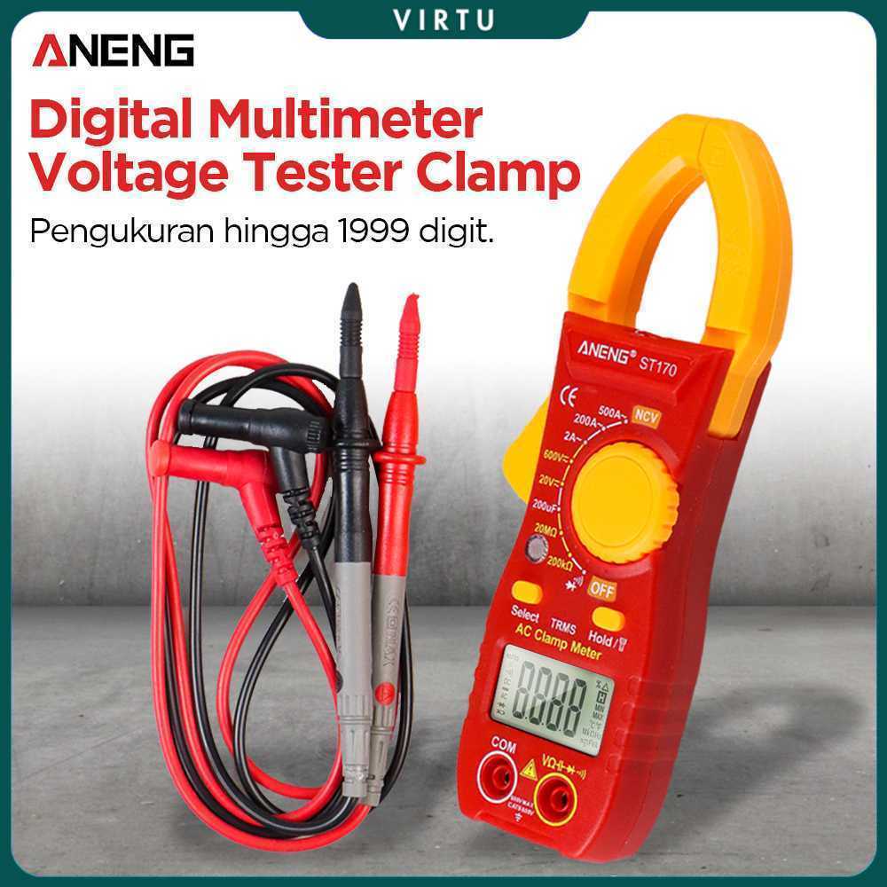 ANENG Digital Multimeter Tang Ampere Voltage NCV Tester Clamp - ST170
